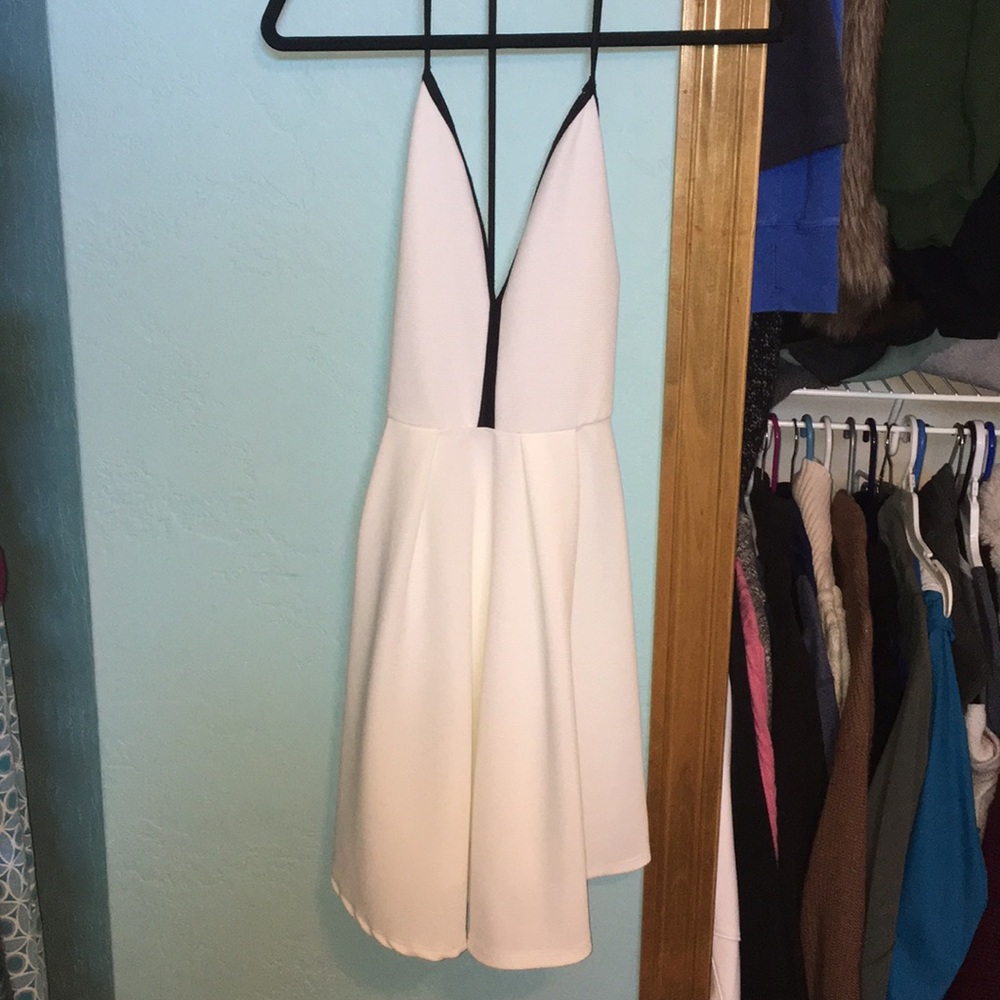 White cocktail dress